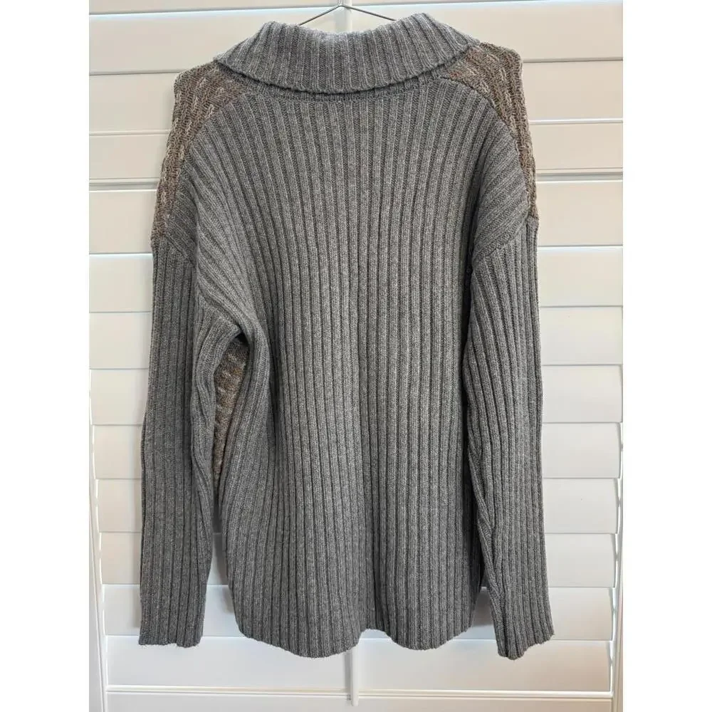 Sundance wool blend button down knit‎ sweater size Medium